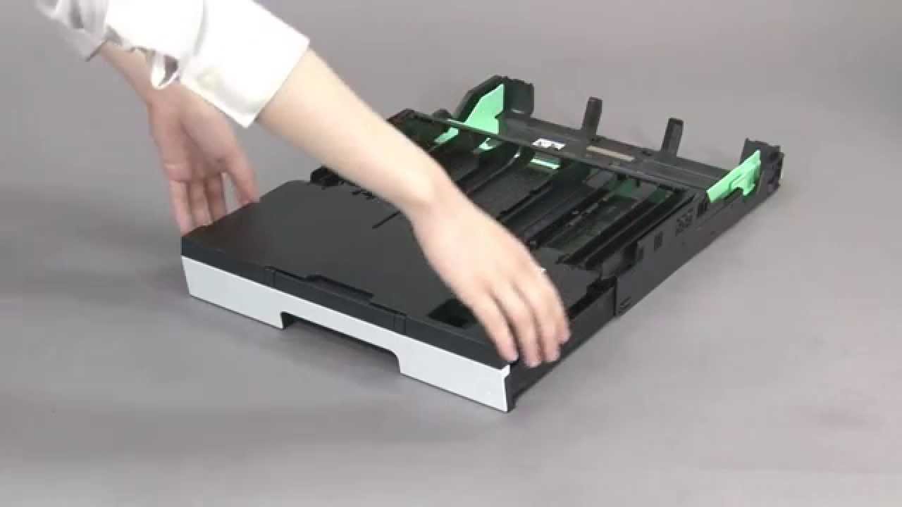 用紙のセット方法（トレイ1 A3用紙） [Brother Global Support] YouTube