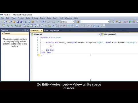 How to remove horizontal dotted line in Visual Basic || Remove Horizontal dotted indentation lines