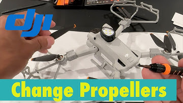 How to change mini 3 pro propellers