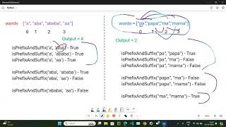 Leetcode # 3042 Count Prefix and Suffix Pairs I (Python)