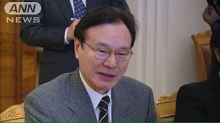 ウクライナ情勢を巡り　谷内局長が安倍総理に報告(14/03/16)