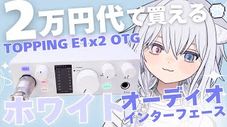 【コスパ最強】TOPPING E1x2 OTGレビュー｜2万円台で買える高音質オーディオインターフェース🎧ホワイトデスク界の革命児！？