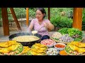 Recipe for Making XÈO XÈO Pancakes to Sell at the Market - Village Life | Trieu Mai Huong