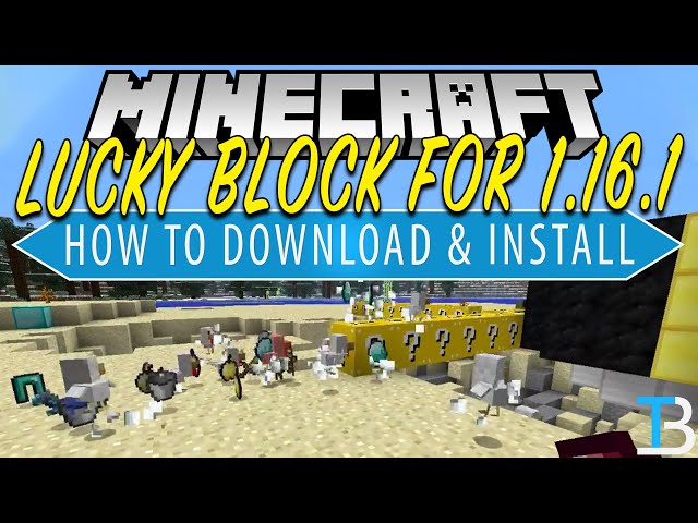 LUCKY BLOCK MOD 1.16.5 minecraft - how to download & install lucky