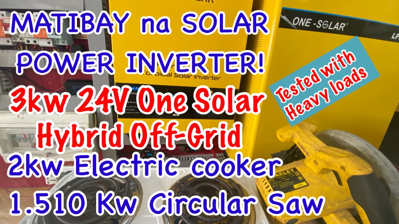 Matibay na, malakas pa! 3kw HYBRID OFF-GRID SOLAR POWER INVERTER!