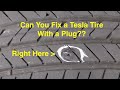 Can You Fix a Tesla Tire by Plugging the hole?
