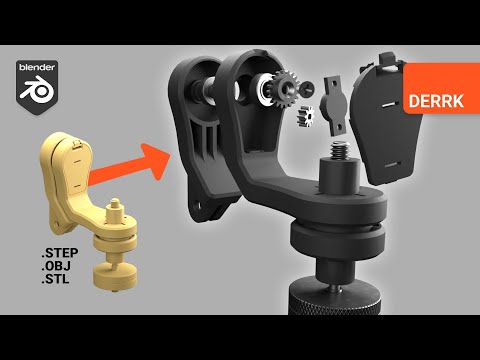 Import a CAD model and create an Exploded View animation in Blender 3.0