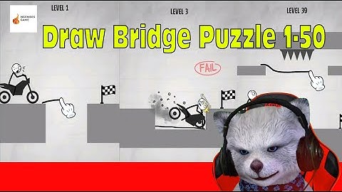 Draw Bridge Puzzle (WEEGOON) Levels 1- 50 NOOB Walkthrough With FAILS
