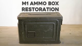 1942 US .30 Cal Carbine M1 Ammo Box Restoration
