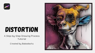 Procreate Tutorial: Distorted Devil Human Face with 4 Brushes