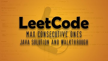 Java LeetCode Walkthrough Number 1 || Max Consecutive Ones