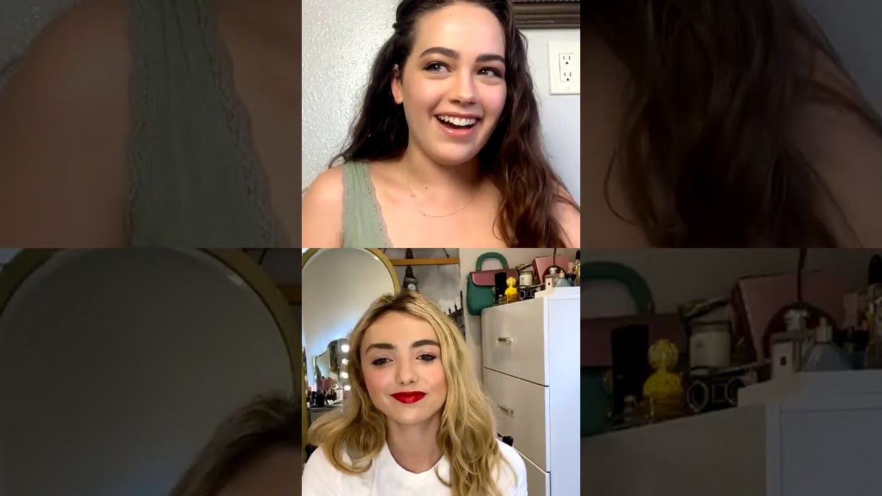 Mary Mouser y Peyton List - Instagram Live 27 De Septiembre De 2020