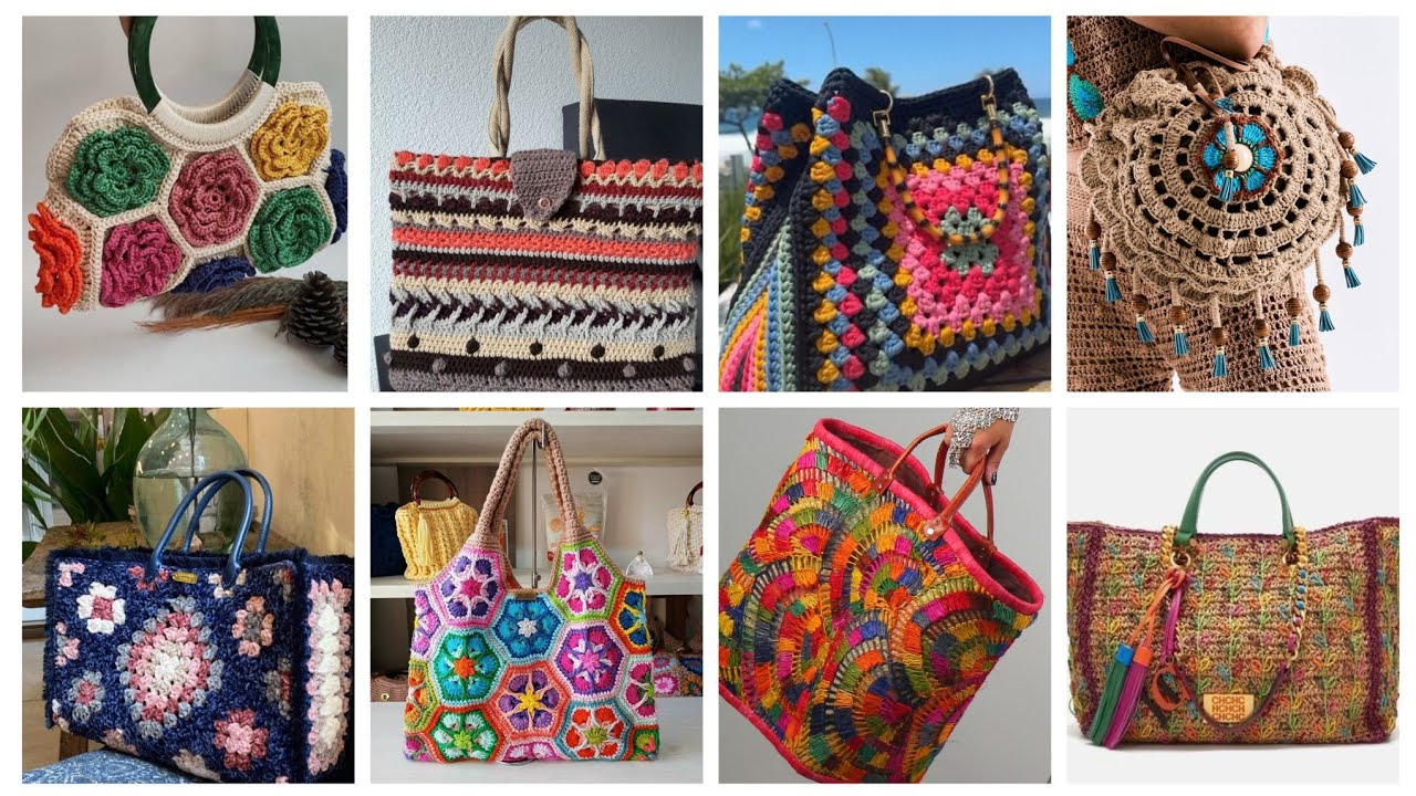 Более 200 привлекательных моделей женских сумок через плечо / новые стильные модели, связанные кр...