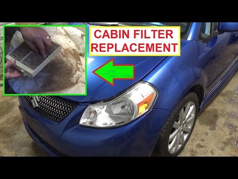 Cabin Air Filter Replacement and Location SUZUKI SX4 or FIAT SEDICI