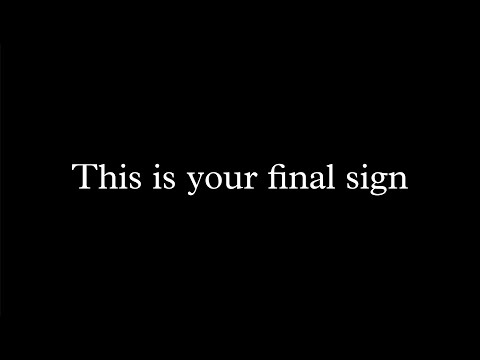God~ Don’t Ignore Your Final Sign…❤️