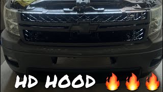 Installing HD Hood On My Silverado 🔥🔥