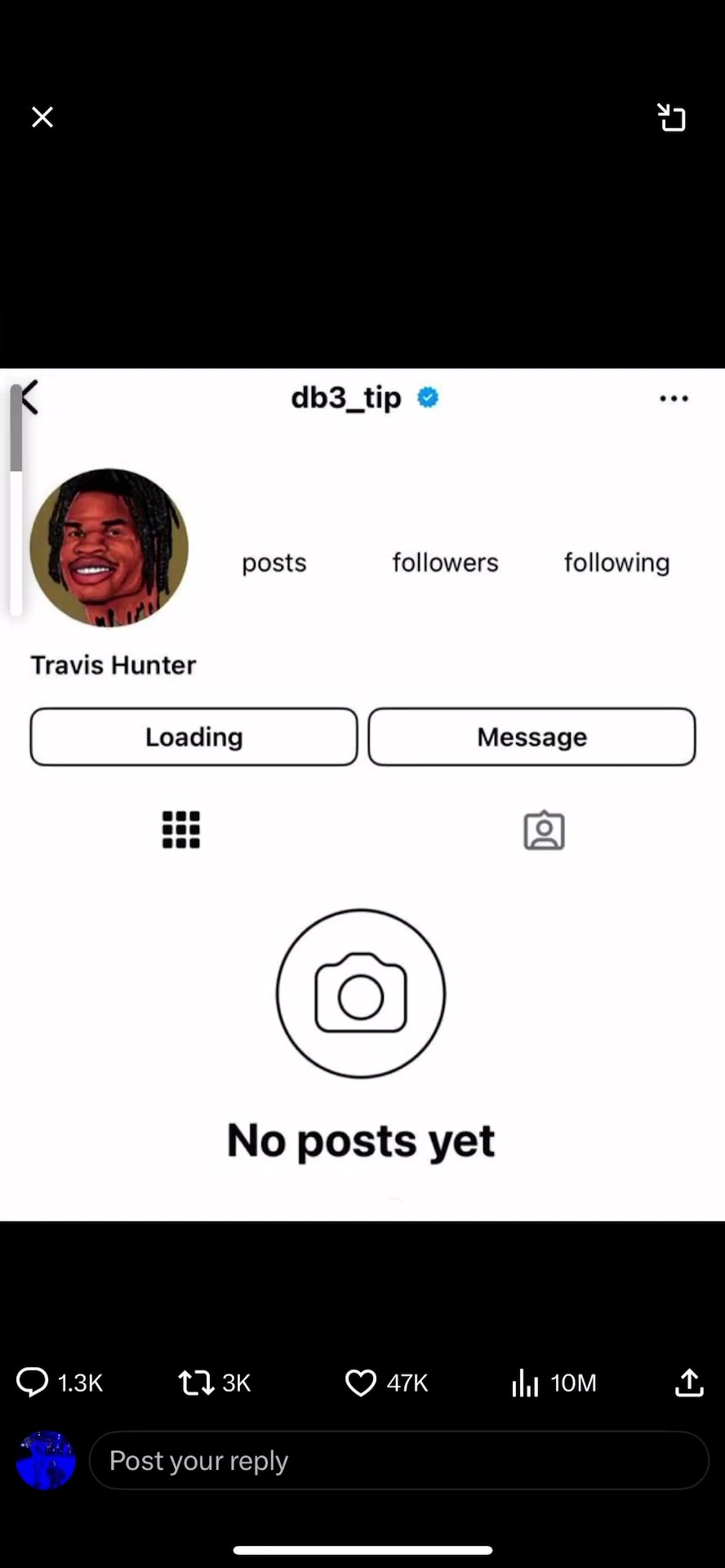 Travis Hunter deactivated his Instagram #hoodnews #travishunter #instagram