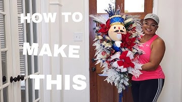 Nutcracker Christmas Wreath Tutorial