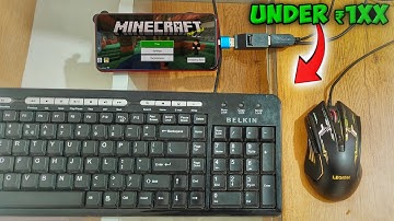 Playing Minecraft With Keyboard And Mouse In Mobile!