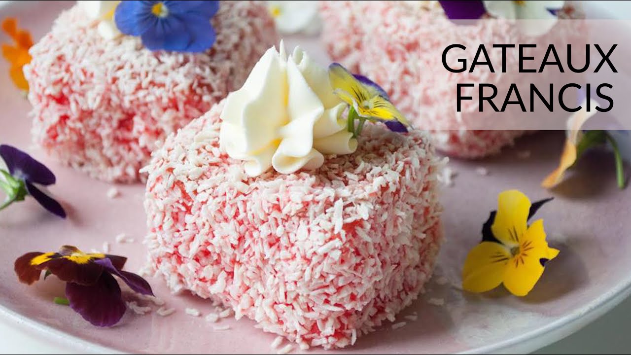 Gateaux Francis Carre Rouge Lamington Youtube