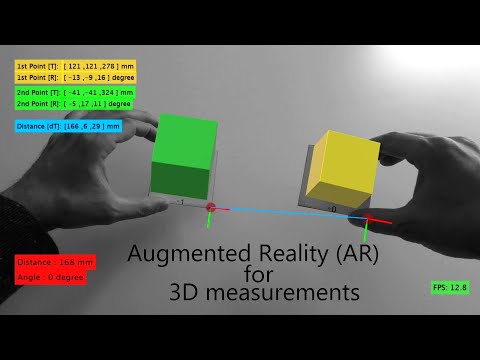 Augmented Reality (AR) for accurate 3D measurement. #AR #VR #Apriltag #3D #Measurement