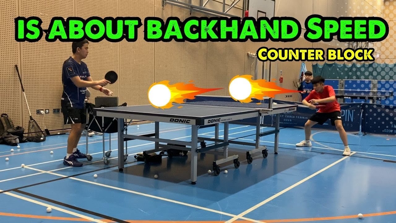 How to do a Backhand Counter block Table Tennis YouTube