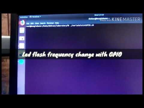 Led flashing using GPIO in beaglebone black