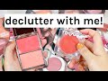 Declutter With Me: HUGE Cream & Powder BLUSH Declutter! | Making It Up