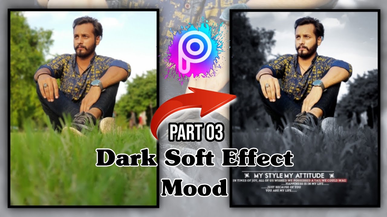 How to edit photo soft dark effect in Picsart || Part 03 