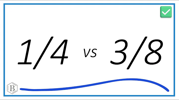 What fraction is halfway between 1/4 and 3/8?