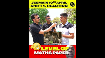 Reaction on Maths Paper😱📣 #PhysicsWallah #Shorts