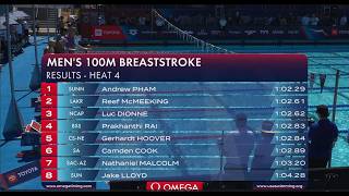 US National Championships 100 BR Prelims