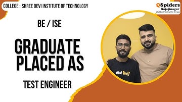 Student Placement Story as TEST ENGINEER | QSpiders | Rajajinagar