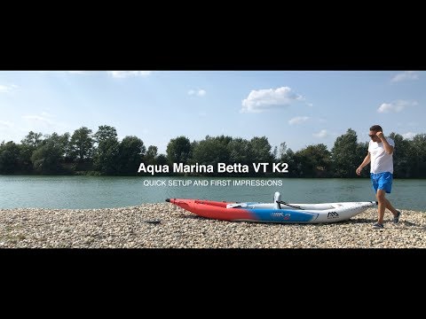 Aqua Marina Betta VT-K2 aufblasbares Kajak/Kanu mit Drop-Stitch-Boden 