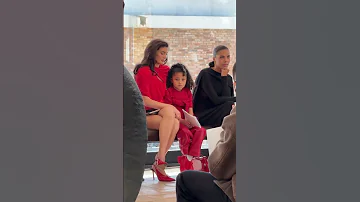 Kylie Jenner And Stormi Sitting Front Row 