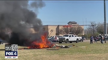 2 dead after helicopter crashes, bursts into flames in Rowlett