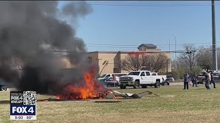 2 dead after helicopter crashes, bursts into flames in Rowlett
