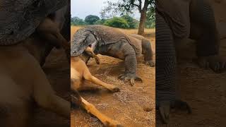 Komodo Dragon Vs Goat Brutal Nature Attack Caught On Camera