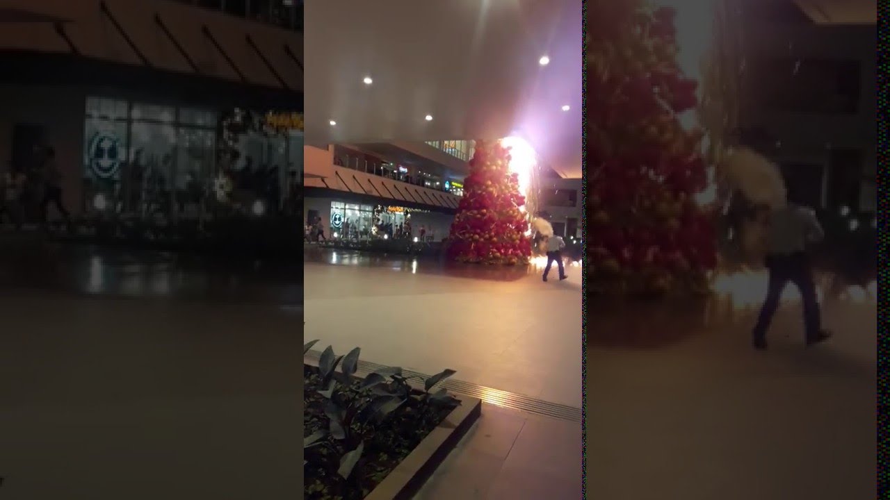 Christmas Tree Catches Fire ViralHog YouTube
