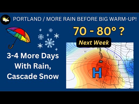 Rainy pattern to break for record warm up!