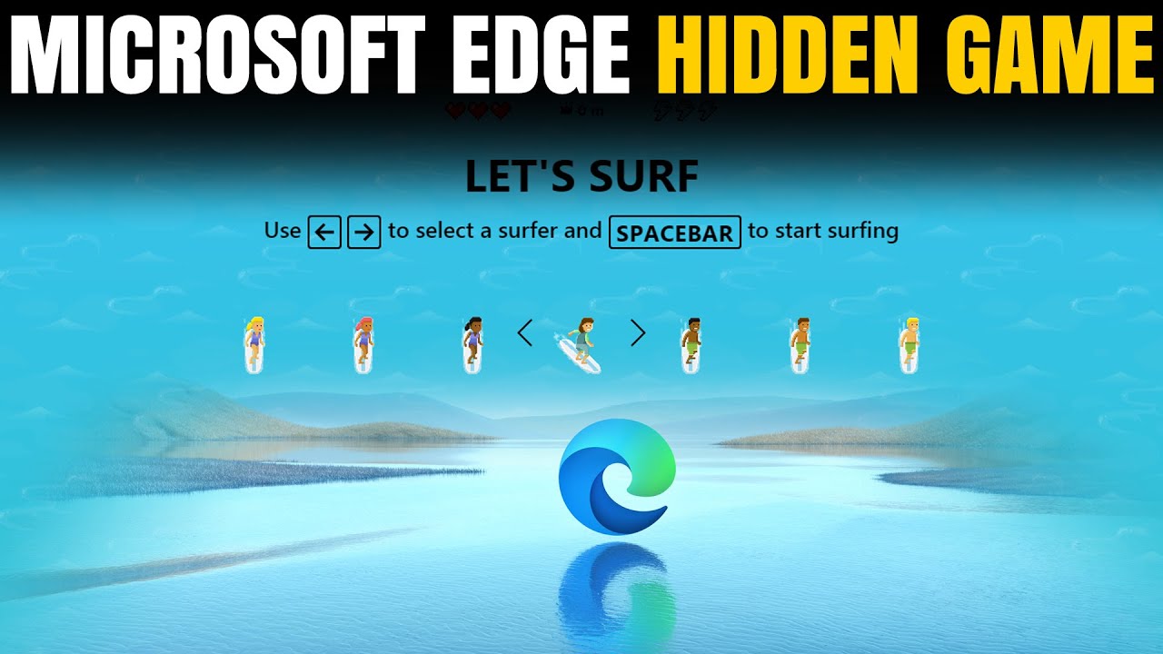 Novo Microsoft Edge tem jogo de surf escondido; veja como encontrar