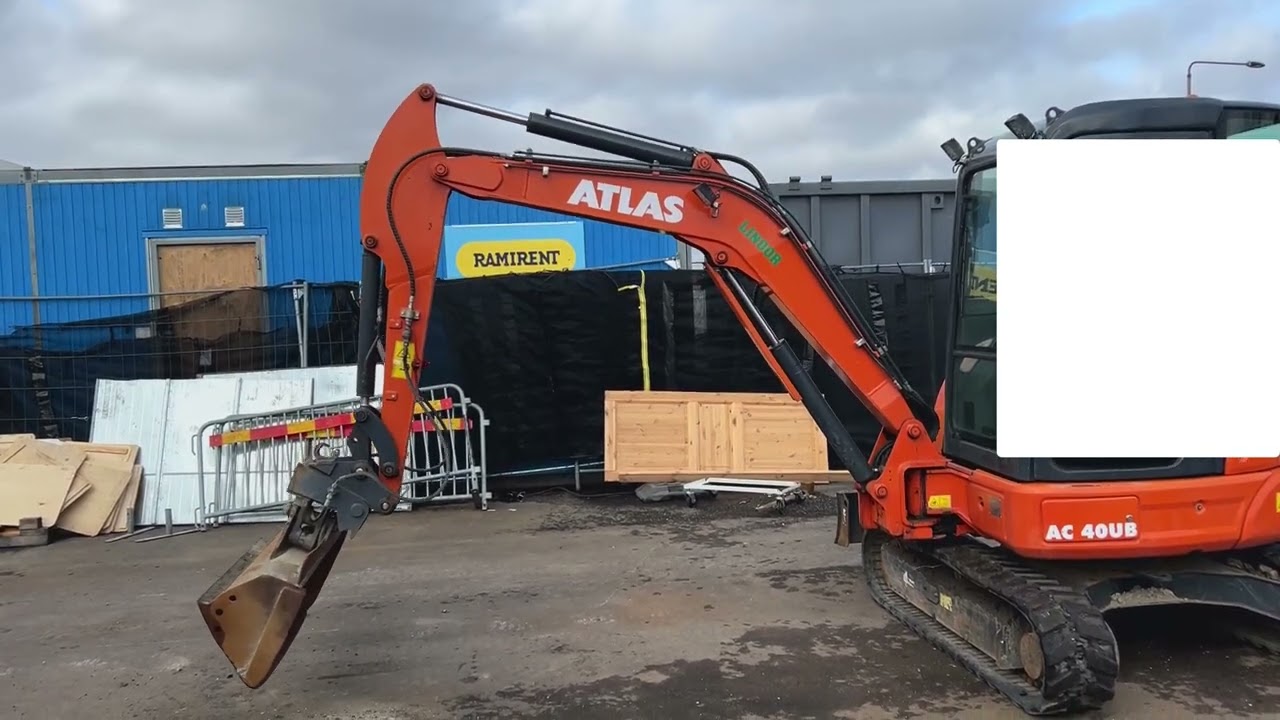 Minigrävare Atlas AC40U med 3 skopor
