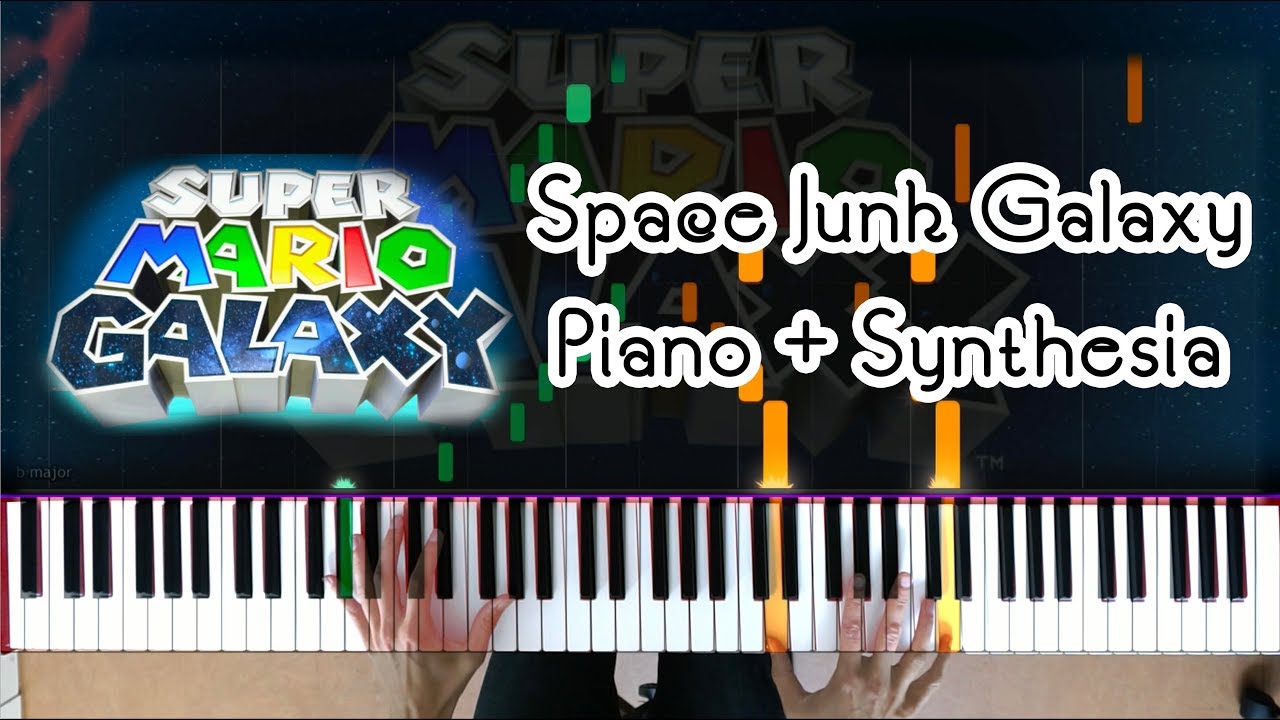 Super Mario Galaxy Space Junk Galaxy Synthesia [piano arrangement