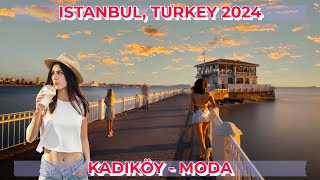 Kadıköy - Moda, Istanbul 4K 60fps Walking Tour | The Most Secular Neighborhood of Asian Istanbul