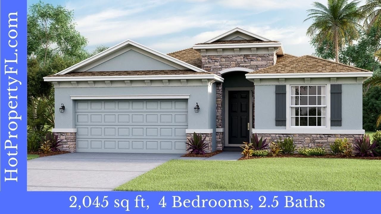 Tour Of New Home In Parrish/tampa/sarasota Dr Horton Lantana Model At