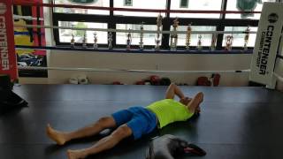 Kickboxer suples training