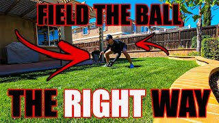 Field the ball with Perfect Form! (BEST DRILL for the INFIELD TO CATCH THE BALL)