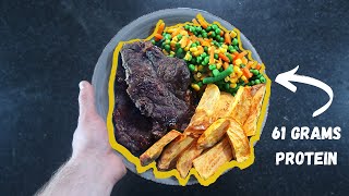 Post Workout Meal #4 | Striploin Steak (Calories and macros on screen)