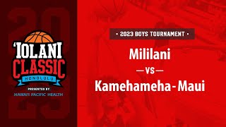 ‘Iolani Classic consolation pool -- Mililani vs. Kamehameha-Maui