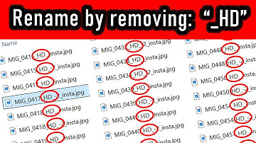 rename MULTIPLE FILES at once - Easy and Fast in Windows